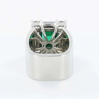 Emerald Diamond Cocktail Ring