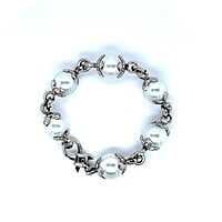 Bracelet with South Sea Cultural Pearls in Palladium 950