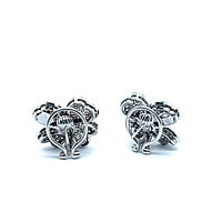 Diamond Flower Earrings in 18 Karat White Gold Diamond Flower Earrings in 18 Karat White Gold