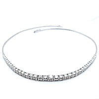 Classic Rivière Diamond Necklace in 18K White Gold by Bucherer Classic Rivière Diamond Necklace in 18K White Gold by Bucherer