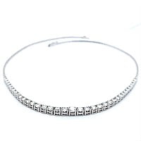 Classic Rivière Diamond Necklace in 18K White Gold by Bucherer