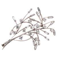 Diamond Brooch in White Gold Diamond Brooch in White Gold