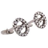 Bucherer Cufflinks in White Gold 18 Karat with Diamonds