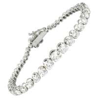 9.00 Carat Diamond Tennis Bracelet in 18 Karat White Gold