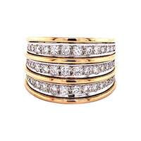 Diamond Rose and White Gold 750 Ring Diamond Rose and White Gold 750 Ring