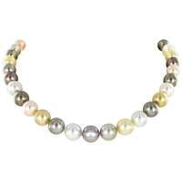 Tahitian, South Sea, and Freshwater Cultured Pearl Necklace Tahitian, South Sea, and Freshwater Cultured Pearl Necklace