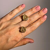 Heart Shaped Diamond Pavé Earrings in 18 Karat Yellow Gold Heart Shaped Diamond Pavé Earrings in 18 Karat Yellow Gold
