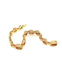 Timeless Cartier Diamond 18 Karat Yellow Gold Bracelet