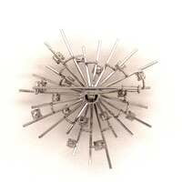 Akoya Pearl and Diamond White Gold Brooch Akoya Pearl and Diamond White Gold Brooch