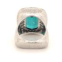 Tourmaline Diamond White Gold Cocktail Ring Tourmaline Diamond White Gold Cocktail Ring