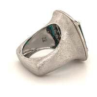 Tourmaline Diamond White Gold Cocktail Ring Tourmaline Diamond White Gold Cocktail Ring