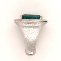 Tourmaline Diamond White Gold Cocktail Ring