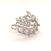 Fabulous Diamond 18 Karat White Gold Brooch