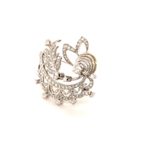 Fabulous Diamond 18 Karat White Gold Brooch