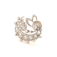 Fabulous Diamond 18 Karat White Gold Brooch