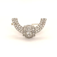 Art Deco Platinum and Diamond Brooch