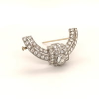 Art Deco Platinum and Diamond Brooch