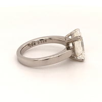 GIA Certified 3.37 Carat H-IF Emerald Cut Diamond Ring