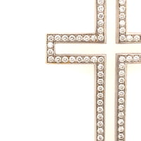 Diamond White Gold 750 Cross Pendant