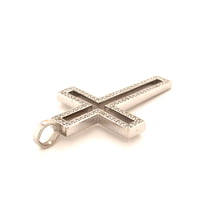 Diamond White Gold 750 Cross Pendant