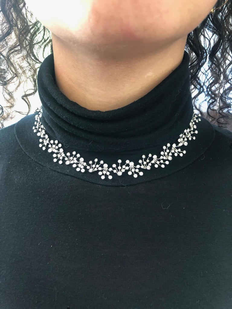 12 Carat Diamond White Gold 750 Necklace 12 Carat Diamond White Gold 750 Necklace