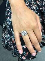 Contemporary Diamond Ring in 18 Karat White Gold Contemporary Diamond Ring in 18 Karat White Gold