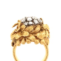 Gubelin Diamond Ring in 18 Karat Yellow and White Gold