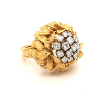 Gubelin Diamond Ring in 18 Karat Yellow and White Gold