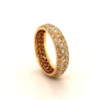 Diamond Eternity Ring in 18 Karat Yellow Gold