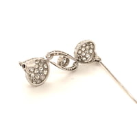 Elegant Diamond Brooch in Platinum 950