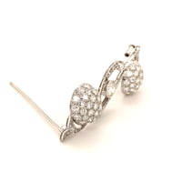 Elegant Diamond Brooch in Platinum 950