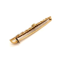 Victorian Natural Pearl and Diamond Bar Pin