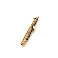 Victorian Natural Pearl and Diamond Bar Pin