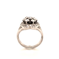 Contemporary Diamond Ring in 18 Karat White Gold