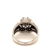 Contemporary Diamond Ring in 18 Karat White Gold