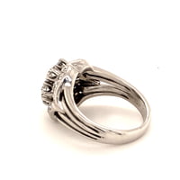 Contemporary Diamond Ring in 18 Karat White Gold