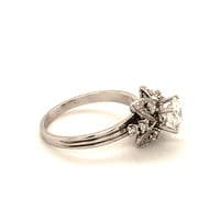Attractive Diamond Ring in 18 Karat White Gold