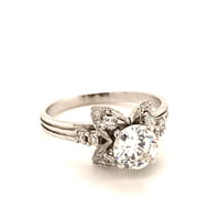 Attractive Diamond Ring in 18 Karat White Gold
