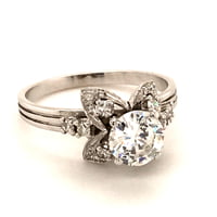 Attractive Diamond Ring in 18 Karat White Gold