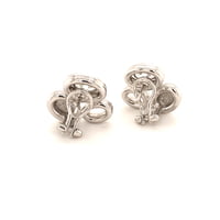 Elegant Diamond Ear Clips in White Gold by Gübelin