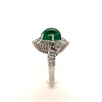 5.69 Carat Colombian Emerald and Diamond Ring in Platinum 950