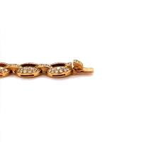 Timeless Cartier Diamond 18 Karat Yellow Gold Bracelet