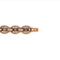 Timeless Cartier Diamond 18 Karat Yellow Gold Bracelet