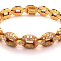Timeless Cartier Diamond 18 Karat Yellow Gold Bracelet Timeless Cartier Diamond 18 Karat Yellow Gold Bracelet