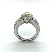 2.77 ct Marquise-Cut Diamond Ring by Avalon Swiss in 18 Karat White Gold