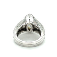 2.77 ct Marquise-Cut Diamond Ring by Avalon Swiss in 18 Karat White Gold