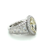 2.77 ct Marquise-Cut Diamond Ring by Avalon Swiss in 18 Karat White Gold