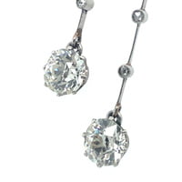 Gorgeous Belle Époque Négligée Diamond Necklace in Platinum 950