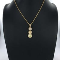 GIA Certified Fancy Color Diamond Gold Necklace